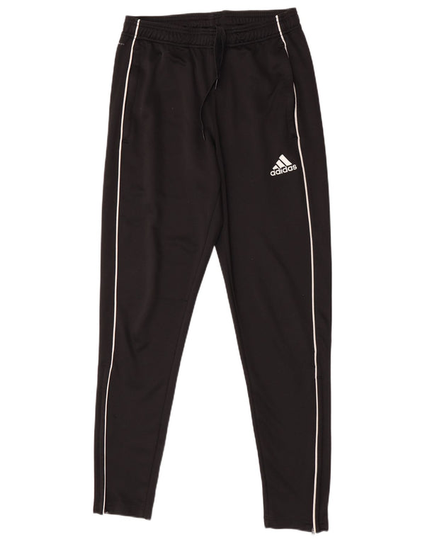 Adidas Mens Tracksuit Trousers Smal Black Polyester Sports