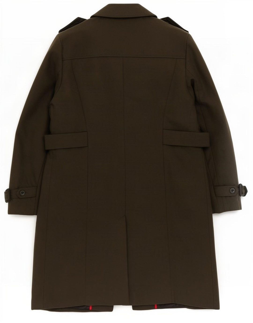 Marks & Spencer Womens Military Overcoat UK 22 3XL Khaki Polyester