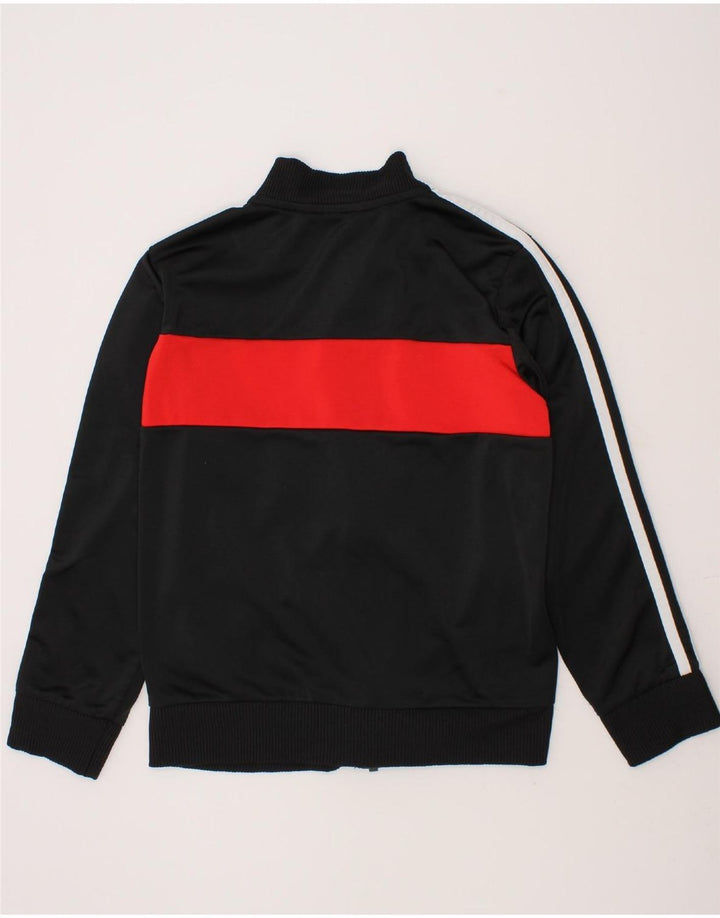 ADIDAS Boys Tracksuit Top Jacket 7-8 Years Black Colourblock Polyester Vintage Adidas and Second-Hand Adidas from Messina Hembry 