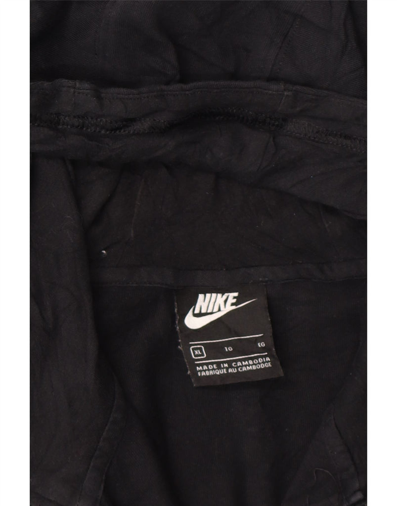 NIKE Womens Zip Hoodie Sweater UK 18 XL Black Cotton Vintage Nike and Second-Hand Nike from Messina Hembry 