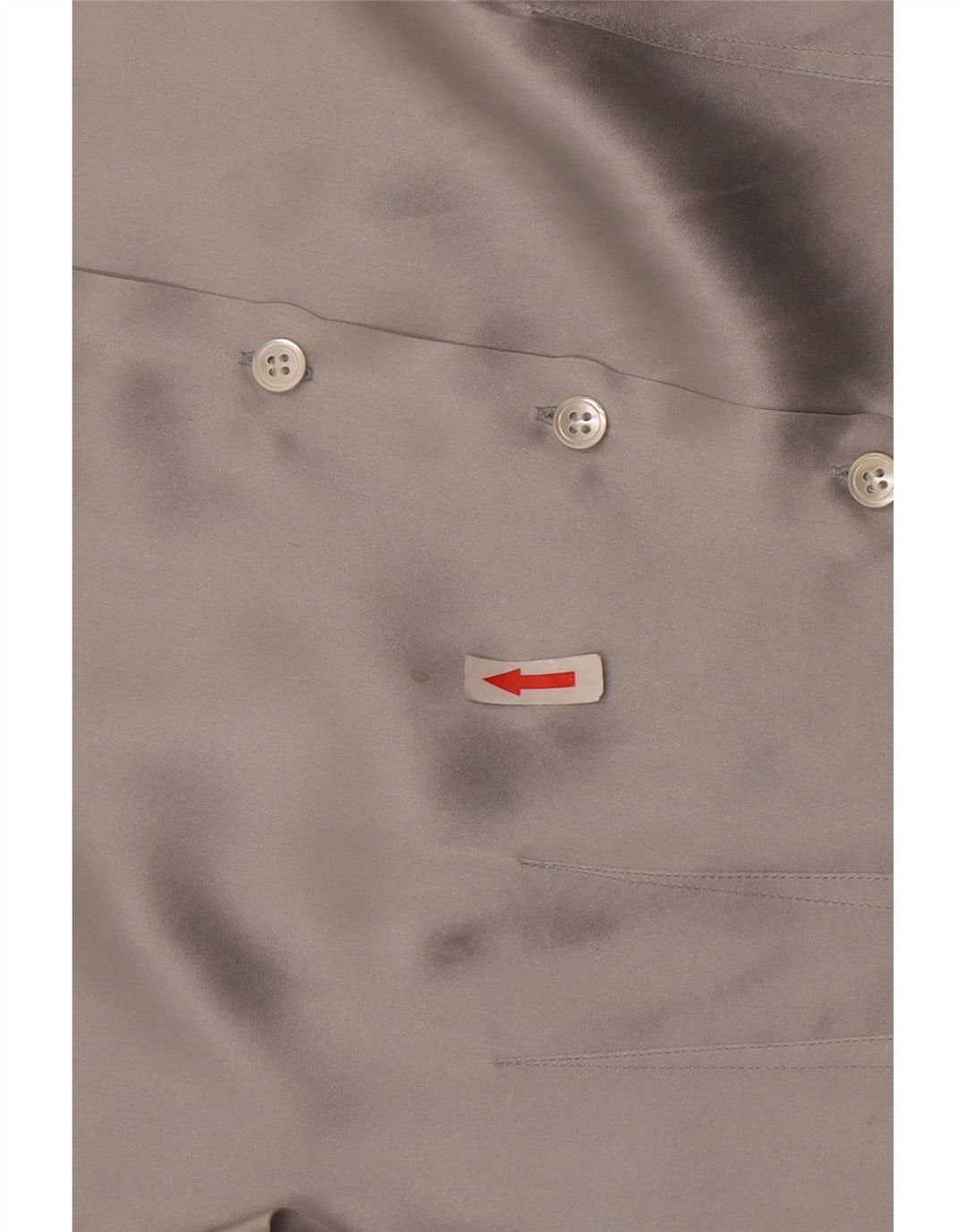 Cacharel Womens Shirt Blouse IT 42 Medium Grey Silk