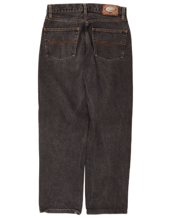 Charro Mens Straight Jeans W33 L29 Grey Cotton