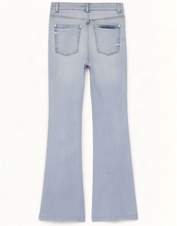 Zara Womens Flared Jeans EU 38 Small W28 L32 Blue Cotton