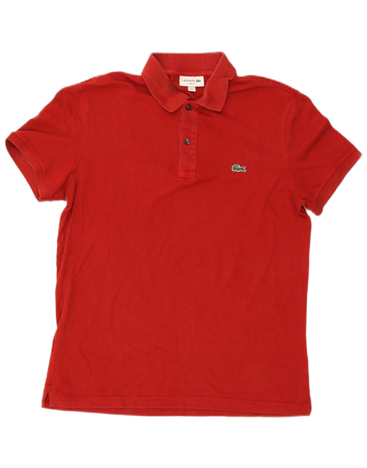 Lacoste Mens Slim Fit Polo Shirt Size 5 Large Red