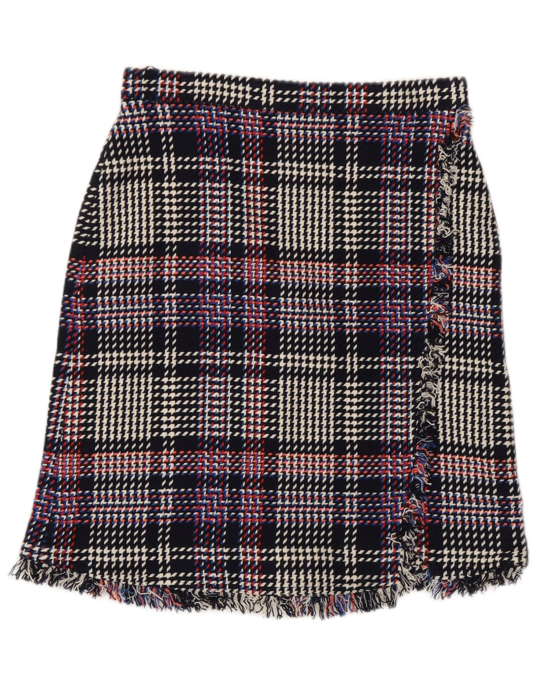 Marks & Spencer Womens Straight Skirt UK 8 Small W28 Multicoloured Check