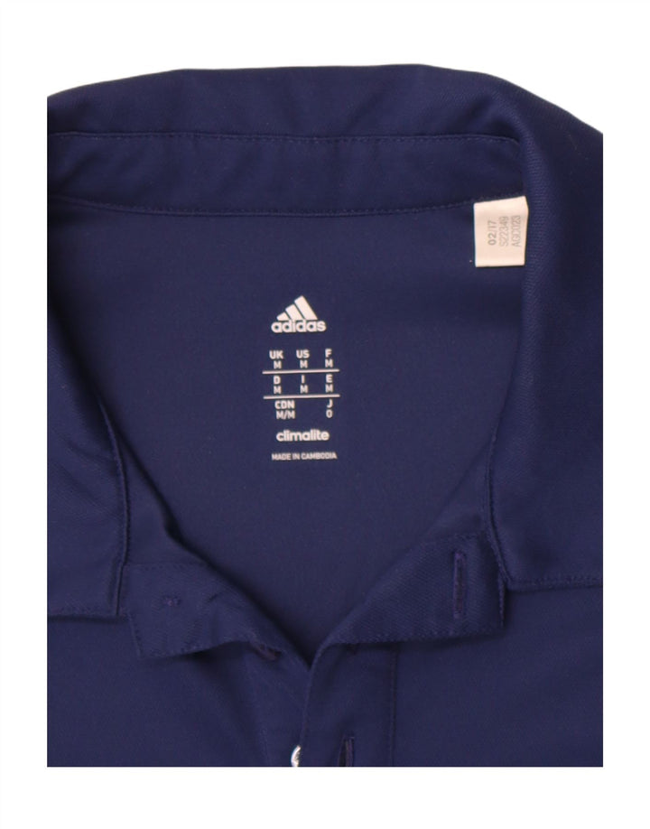 ADIDAS Mens Climalite Polo Shirt Medium Navy Blue Polyester Vintage Adidas and Second-Hand Adidas from Messina Hembry 