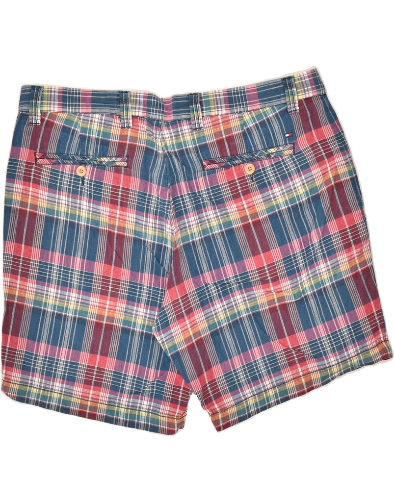 TOMMY HILFIGER Mens Chino Shorts W40 XL Multicoloured Plaid Cotton | Vintage Tommy Hilfiger | Thrift | Second-Hand Tommy Hilfiger | Used Clothing | Messina Hembry 