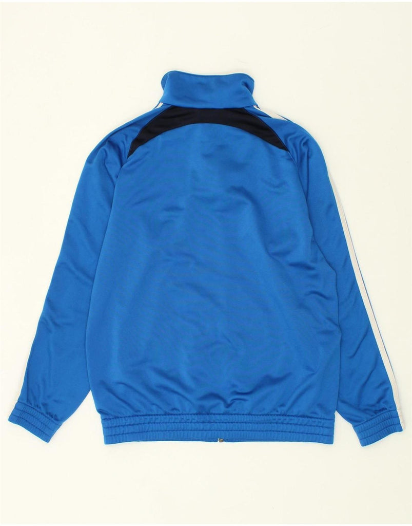 ADIDAS Boys Tracksuit Top Jacket 13-14 Years Blue Colourblock Polyester Vintage Adidas and Second-Hand Adidas from Messina Hembry 