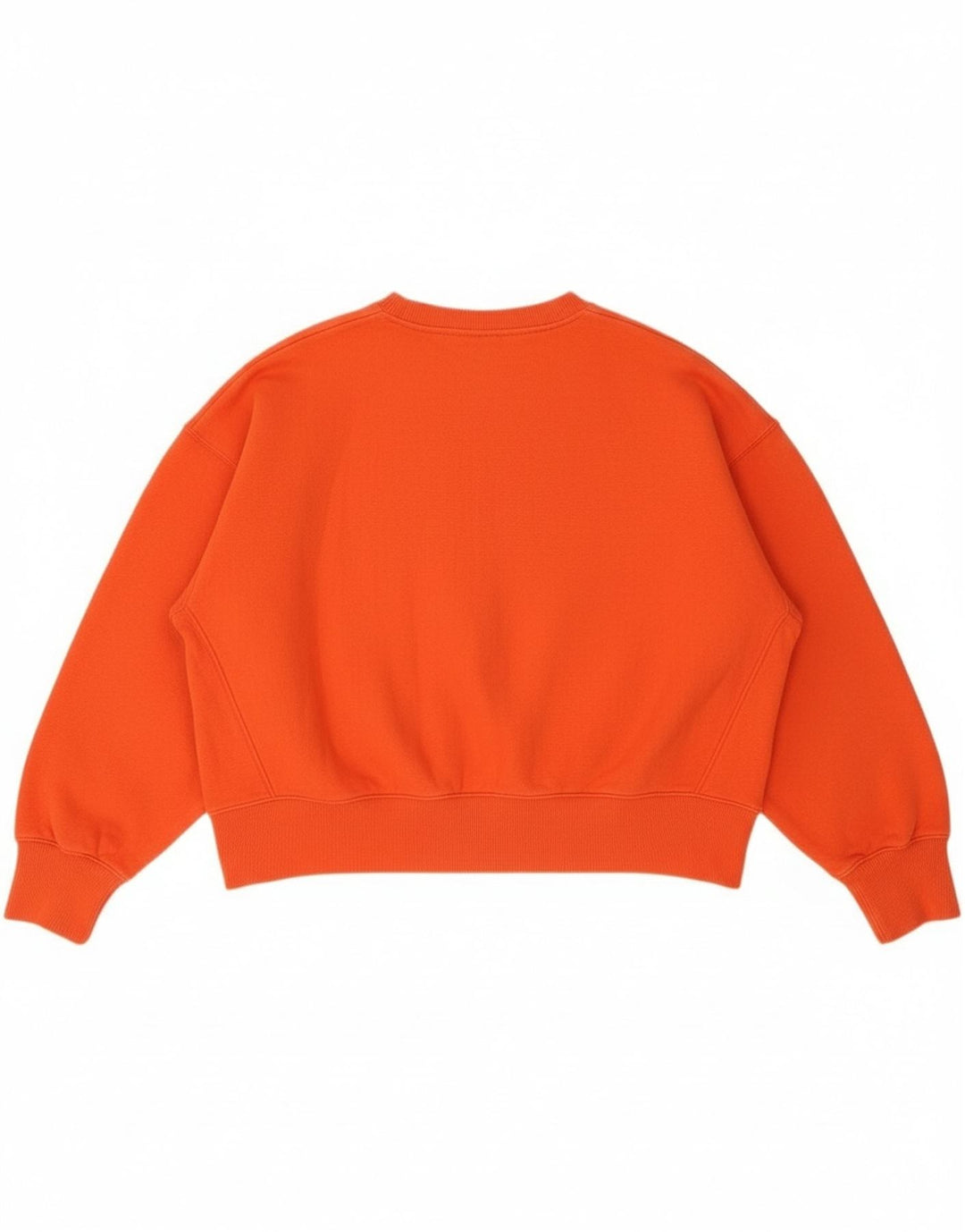 Nike Womens Crop Oversized Sweatshirt Jumper UK 14 Medium Red Cotton