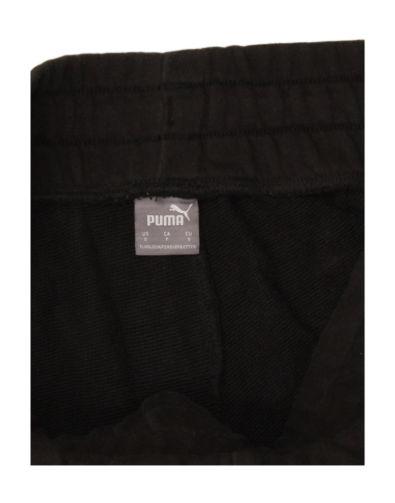 PUMA Mens Graphic Tracksuit Trousers Joggers Small  Black Colourblock Vintage Puma and Second-Hand Puma from Messina Hembry 
