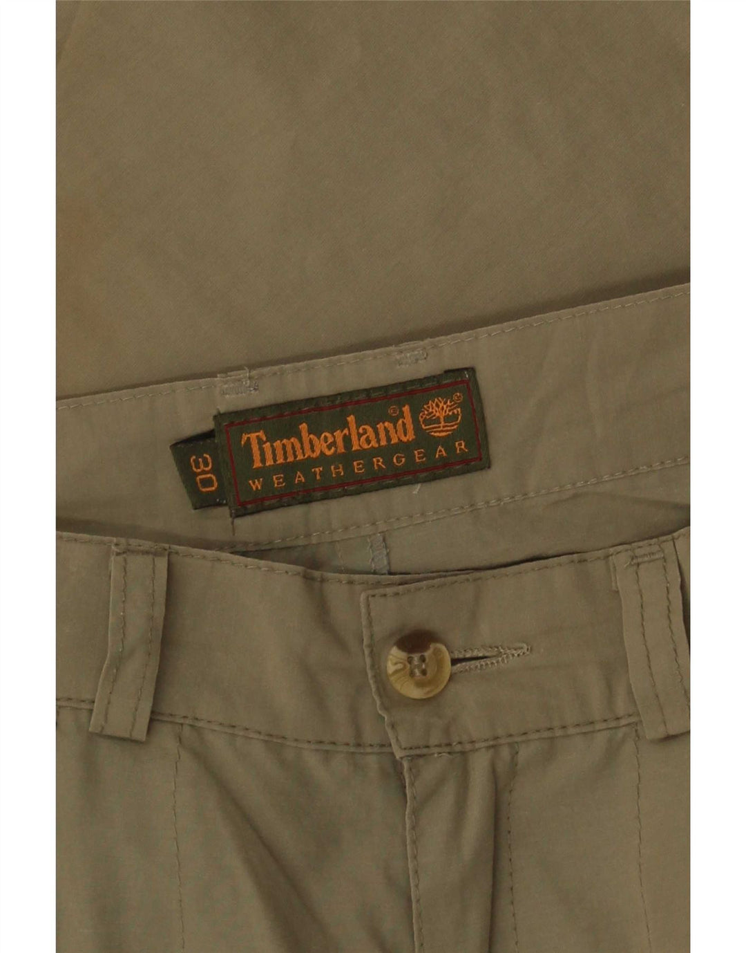 Timberland Mens Straight Cargo Trousers W30 L30 Khaki