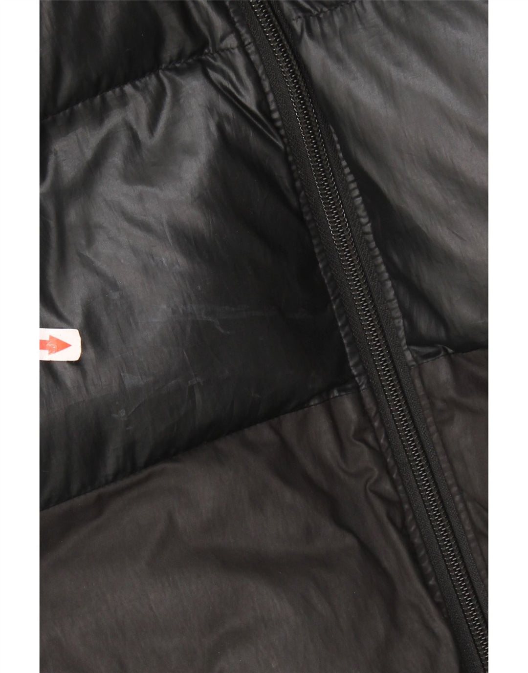 ADIDAS Womens Hooded Padded Jacket UK 16 Large Black Colourblock Polyester