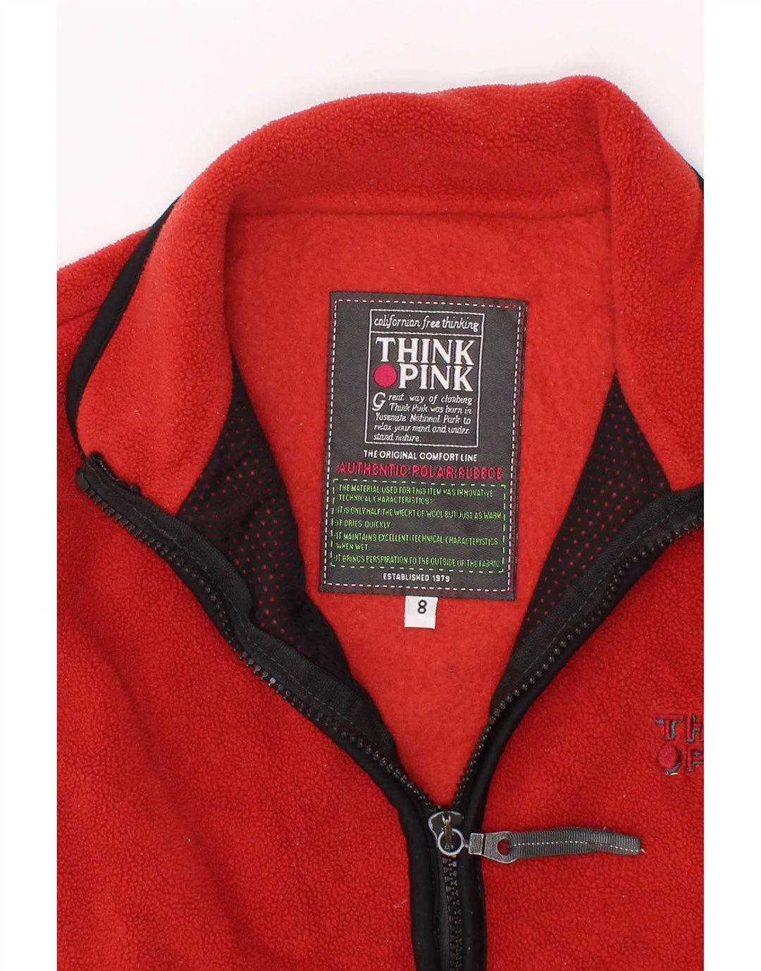 Think Pink Boys Fleece Gilet 7-8 Years Red