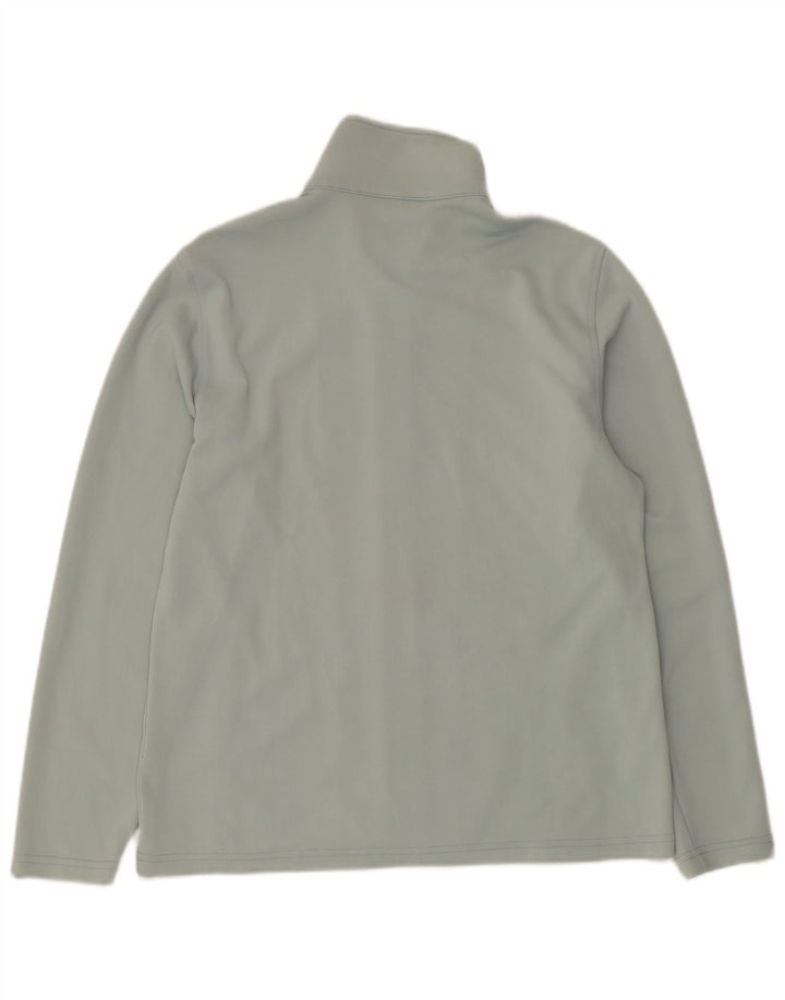 Asics Womens Tracksuit Top Jacket UK 16 Large Blue Polyamide