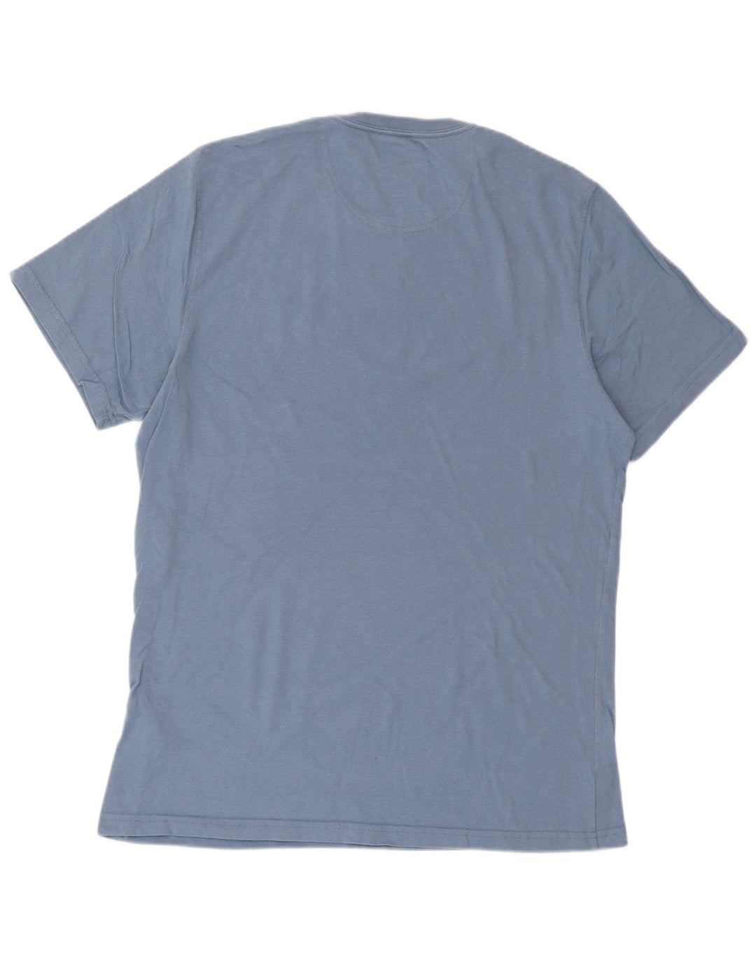 BARBOUR Mens Tailored Fit T-Shirt Top Medium Blue Cotton