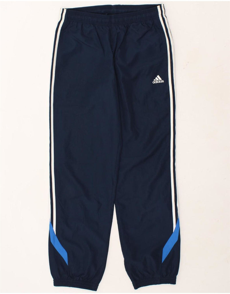 ADIDAS Mens Tracksuit Trousers Joggers UK 38/40 Medium Navy Blue Polyester Vintage Adidas and Second-Hand Adidas from Messina Hembry 