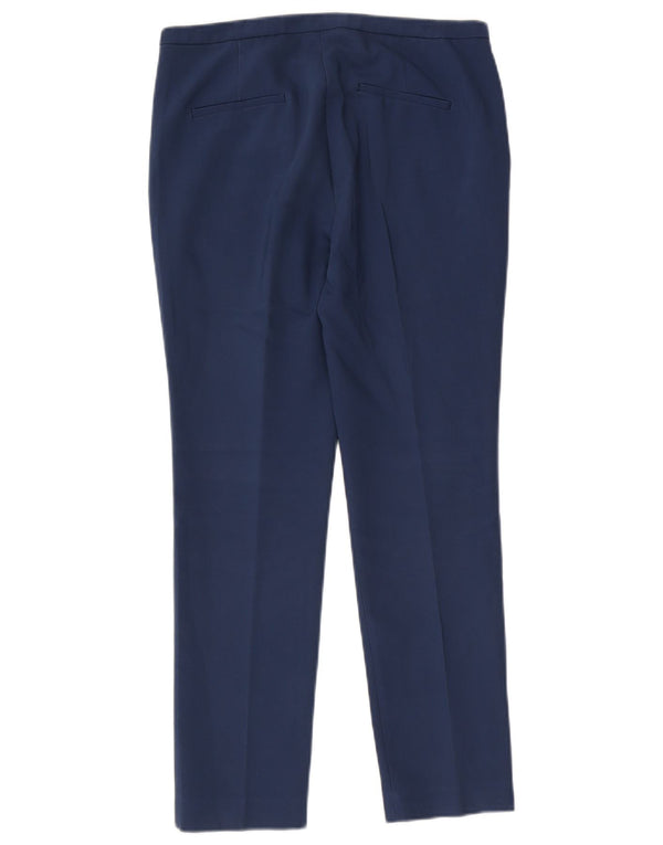 Zara Womens Slim Chino Trousers Large W30 L27 Blue