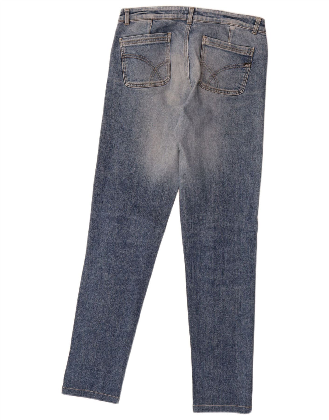 Gas Womens Slim Jeans W30 L30 Blue Cotton