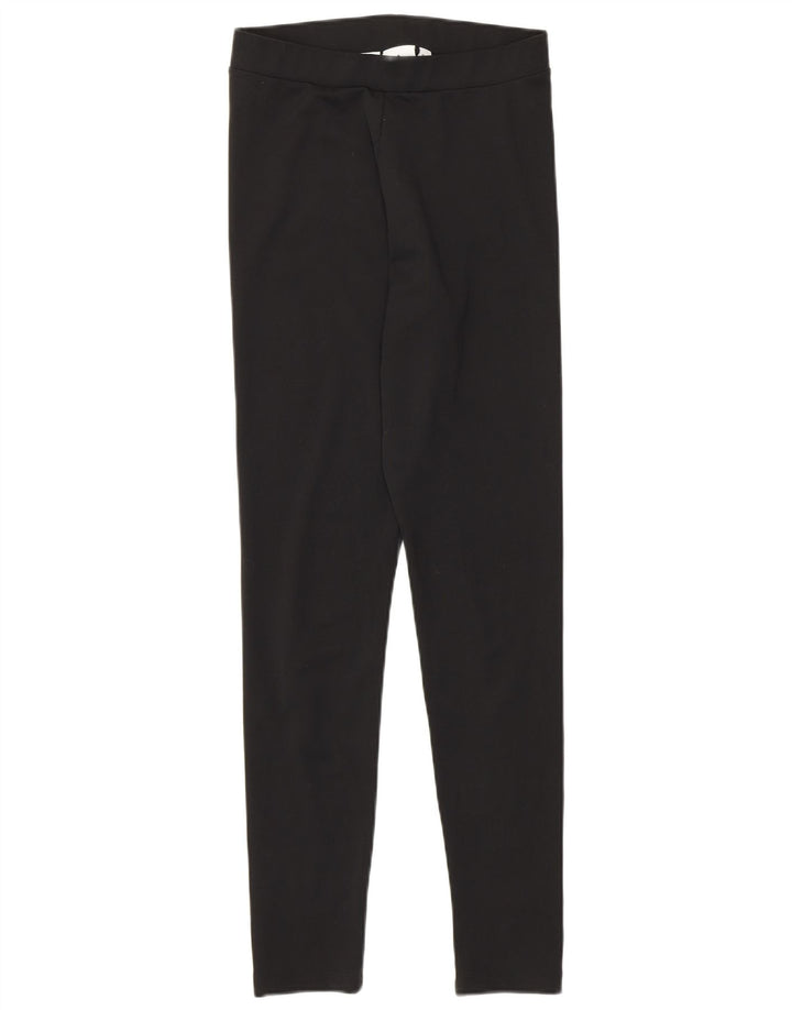 Adidas Womens Leggings UK 10 Small Black Polyester