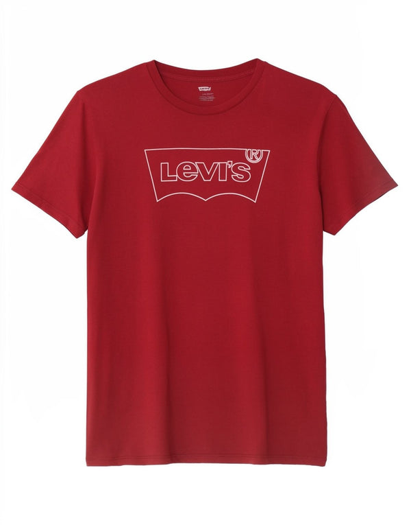 Levi's Mens Graphic T-Shirt Top Large Red Cotton