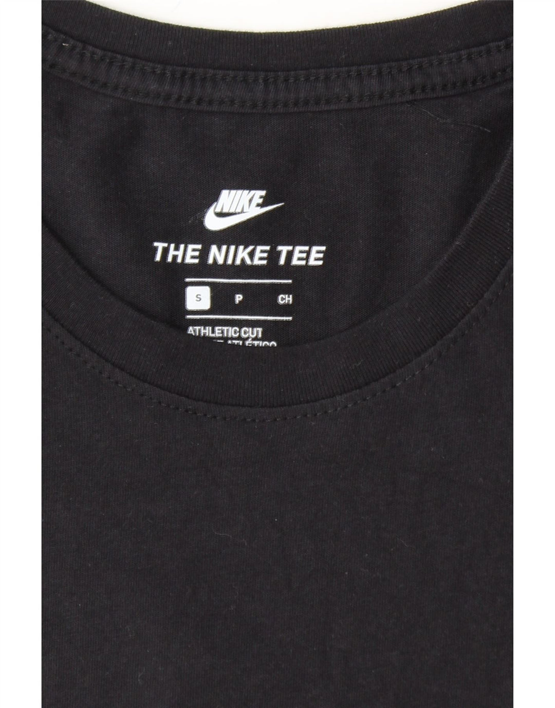NIKE Mens Athletic Cut Graphic T-Shirt Top Small Black Cotton Vintage Nike and Second-Hand Nike from Messina Hembry 