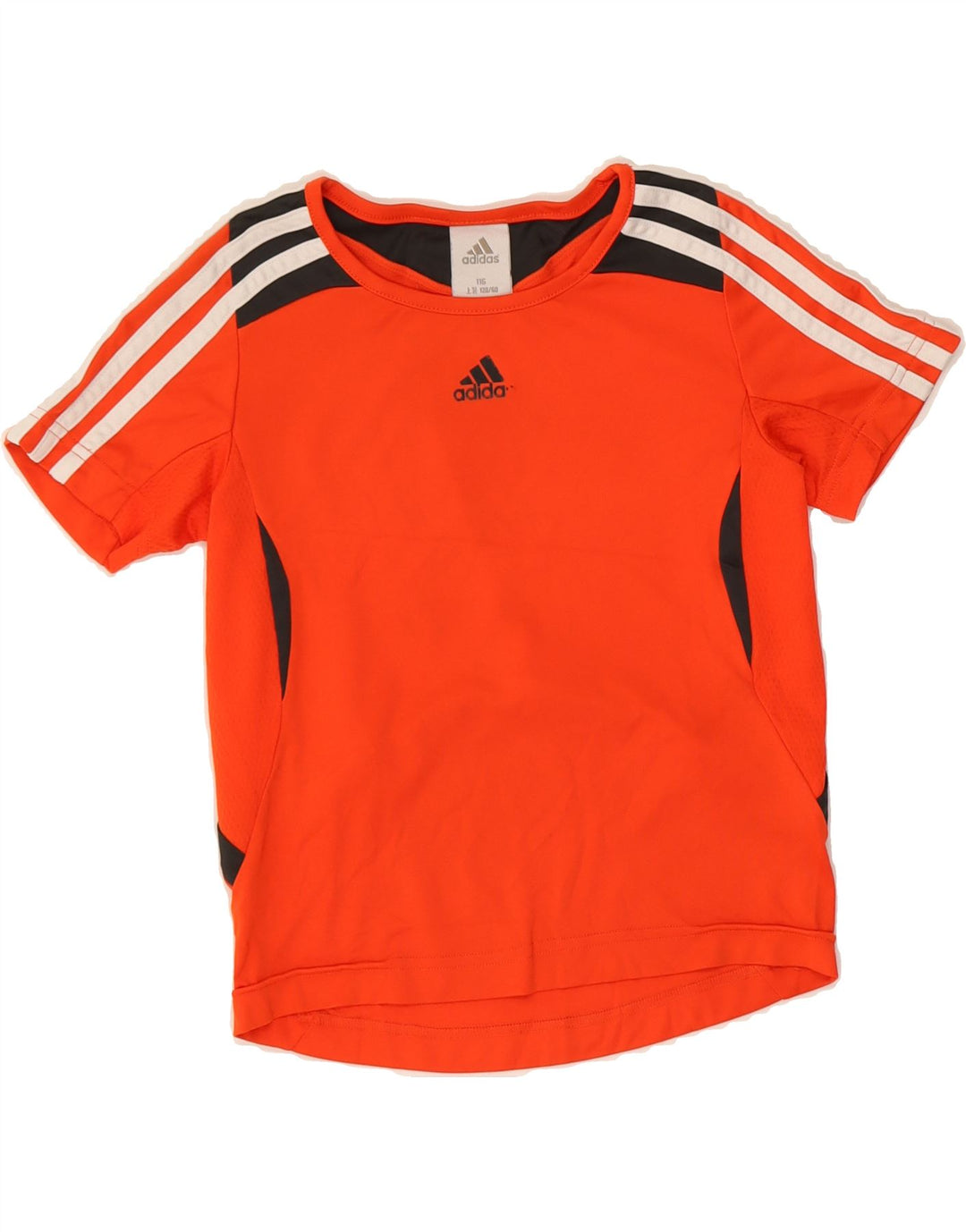 ADIDAS Boys Climacool T-Shirt Top 5-6 Years Orange Polyester Vintage Adidas and Second-Hand Adidas from Messina Hembry 