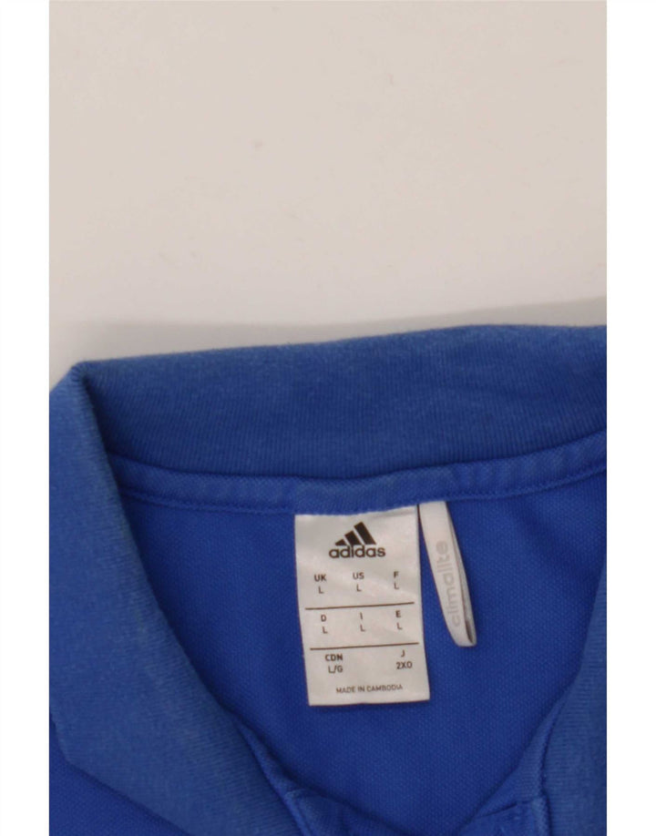 Adidas Mens Polo Shirt Large Blue