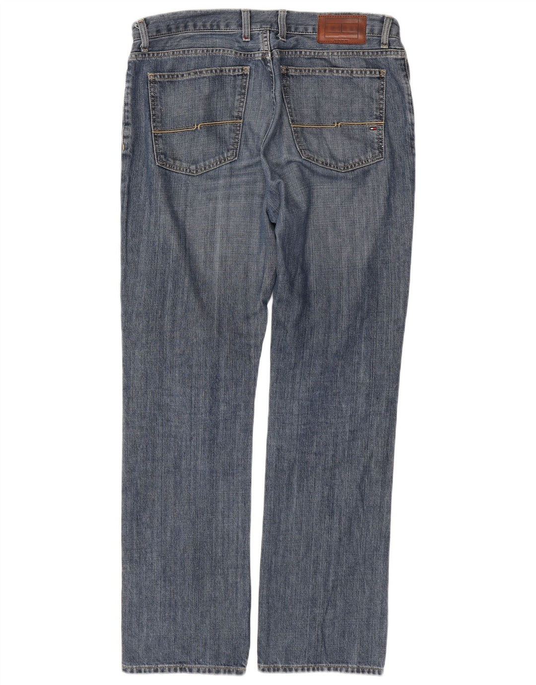 TOMMY HILFIGER Mens Straight Jeans W33 L32 Blue Cotton