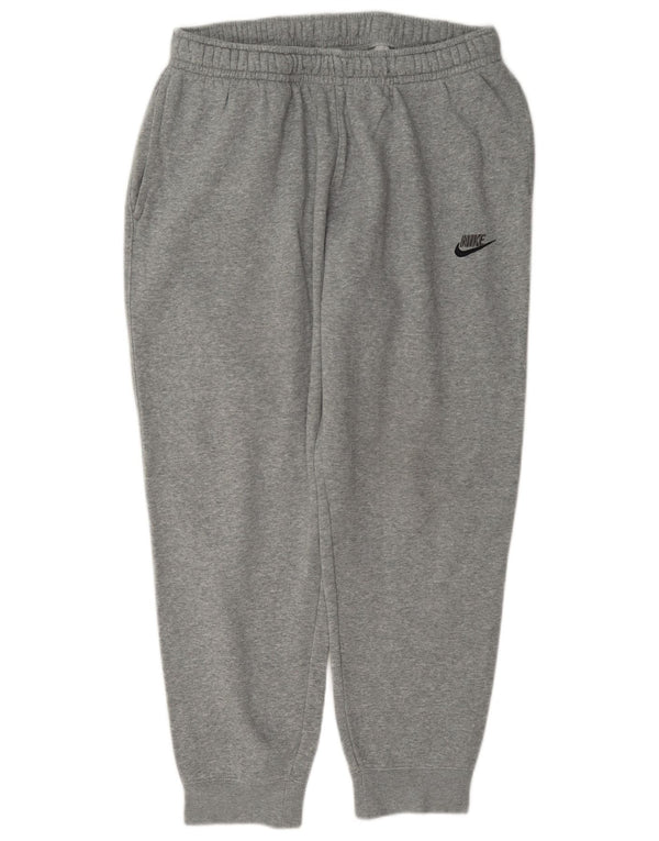Nike Mens Tracksuit Trousers Joggers Large Grey Flecked Cotton