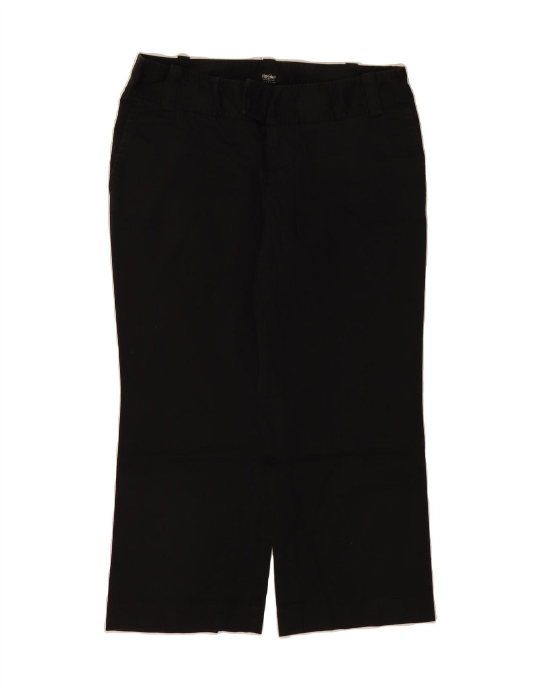 MOSSIMO Womens Stretch Straight Capri Trousers US 2 XS W28 L21 Black Vintage Mossimo and Second-Hand Mossimo from Messina Hembry 