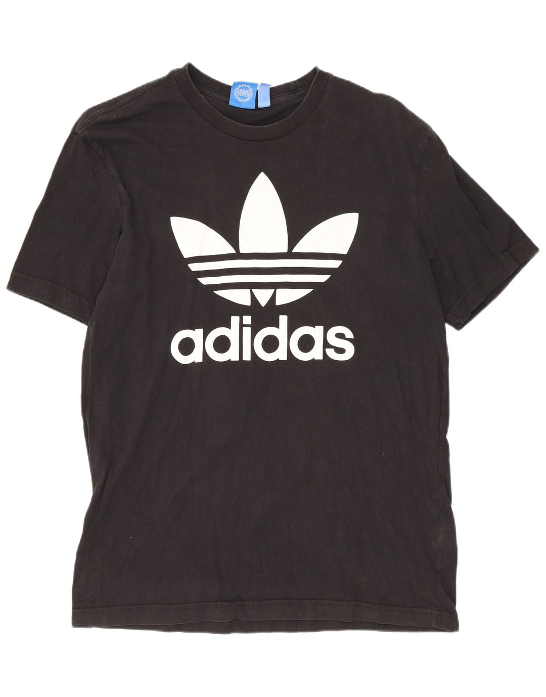 Adidas Mens Graphic T-Shirt Top Medium Black Cotton