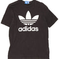 Adidas Mens Graphic T-Shirt Top Medium Black Cotton