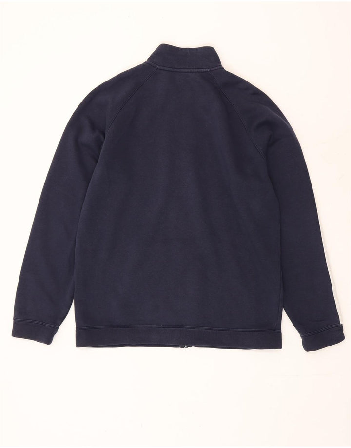 Nike Mens Tracksuit Top Jacket Large Navy Blue Colourblock Cotton