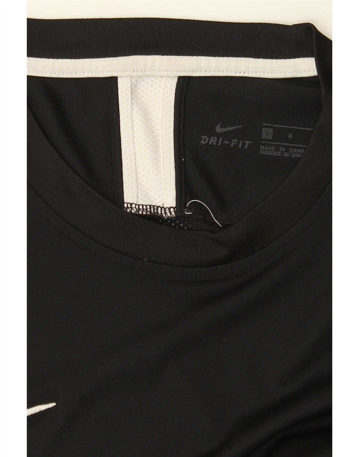 Nike Mens Dri Fit T-Shirt Top Large Black