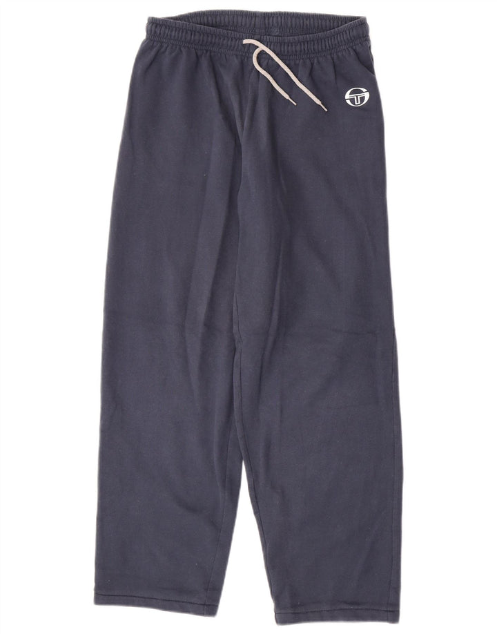 Sergio Tacchini Mens Tracksuit Trousers Medium Navy Blue Cotton