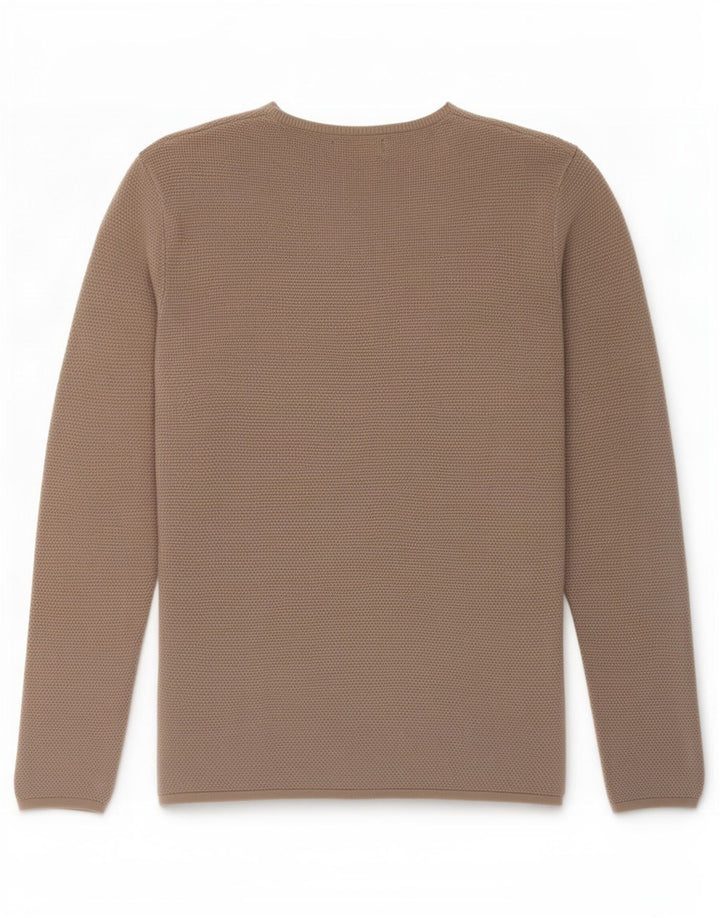 Zara Mens Boat Neck Jumper Sweater Large Grey