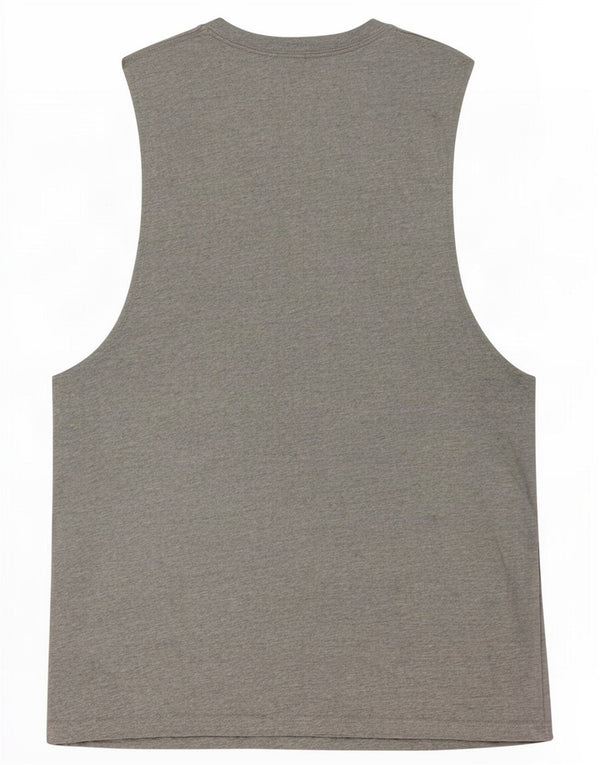 Nike Mens Graphic Vest Top Medium Grey Flecked Cotton