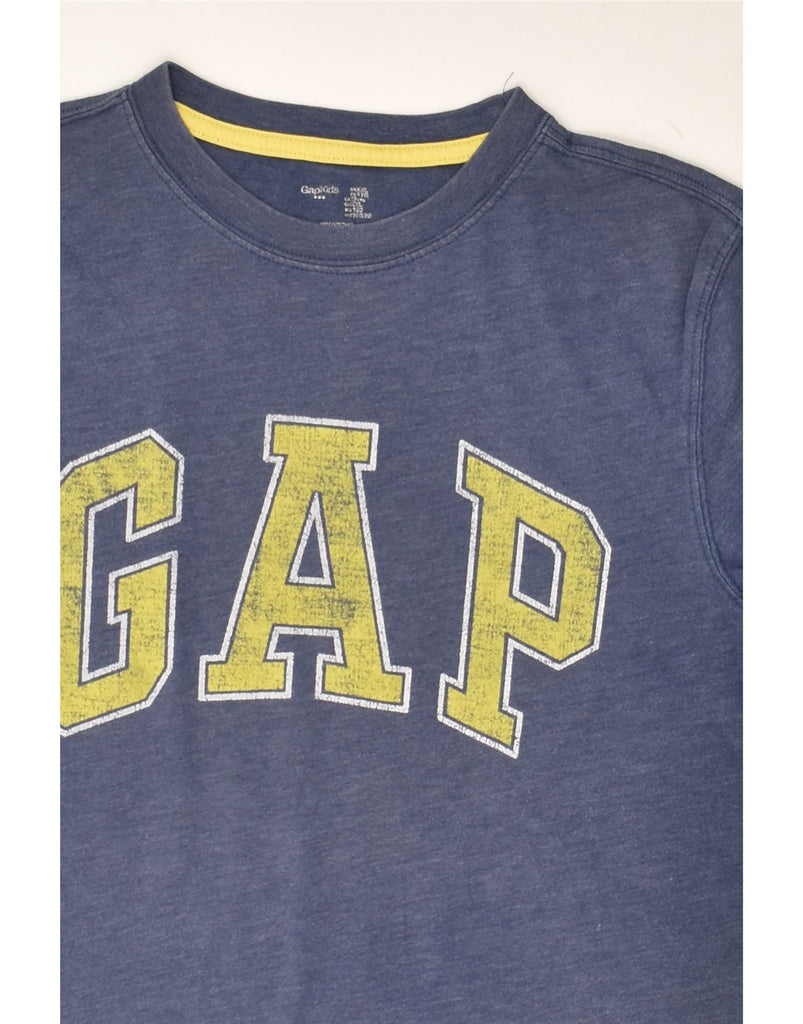 GAP Boys Graphic T-Shirt Top 13-14 Years Navy Blue Cotton | Vintage Gap | Thrift | Second-Hand Gap | Used Clothing | Messina Hembry 