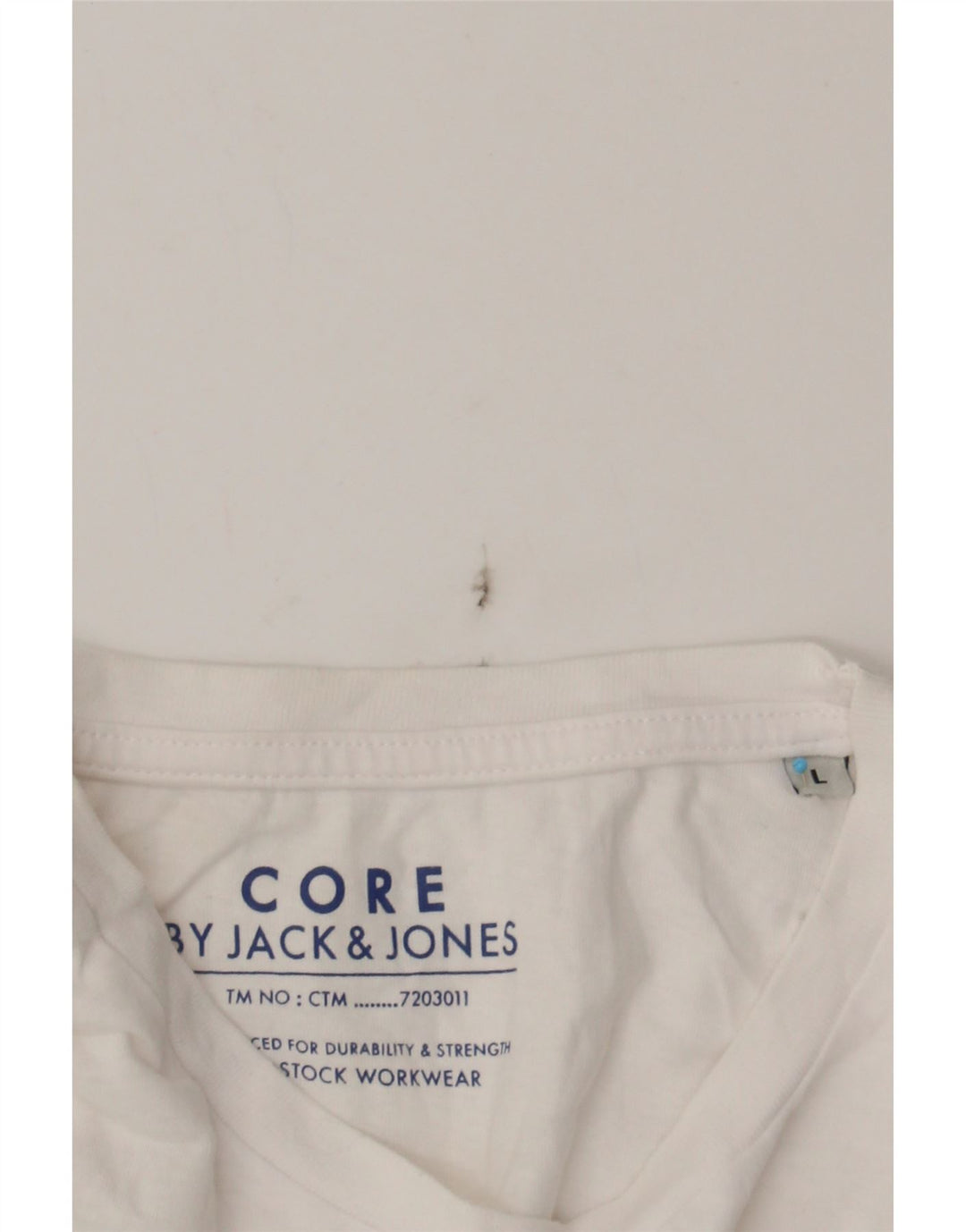 JACK & JONES Mens Graphic T-Shirt Top Large White Cotton Vintage Jack & Jones and Second-Hand Jack & Jones from Messina Hembry 