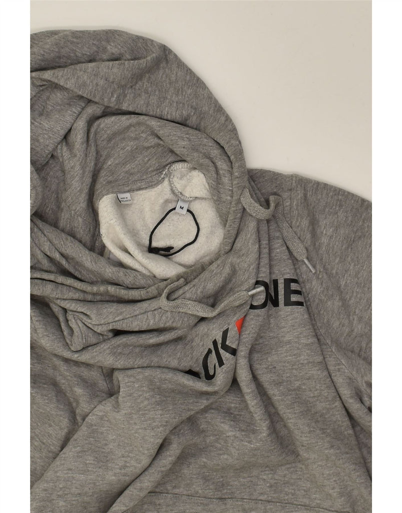 JACK & JONES Mens Graphic Hoodie Jumper Medium Grey Cotton | Vintage Jack & Jones | Thrift | Second-Hand Jack & Jones | Used Clothing | Messina Hembry 