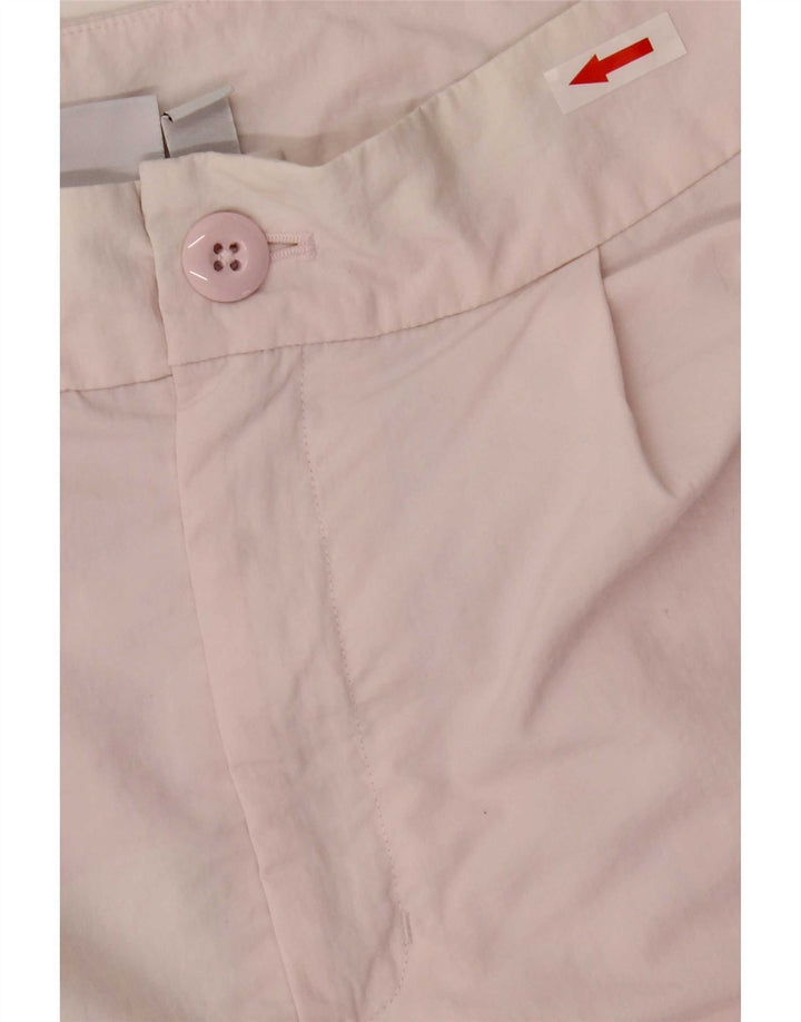 Adidas Womens Chino Shorts UK 12 Medium W28  Pink Nylon