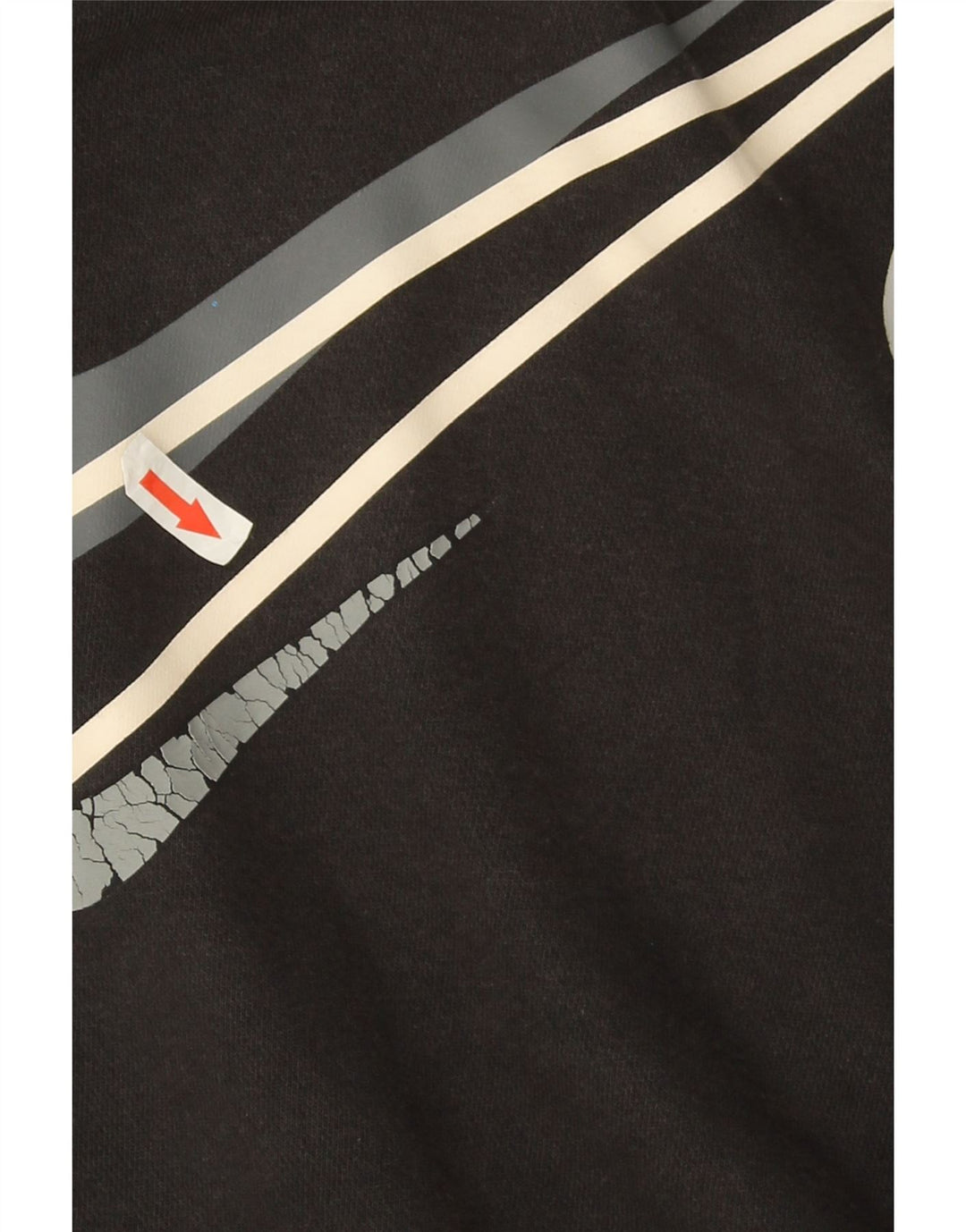 Nike Mens Graphic Sweatshirt Jumper Small Black Cotton