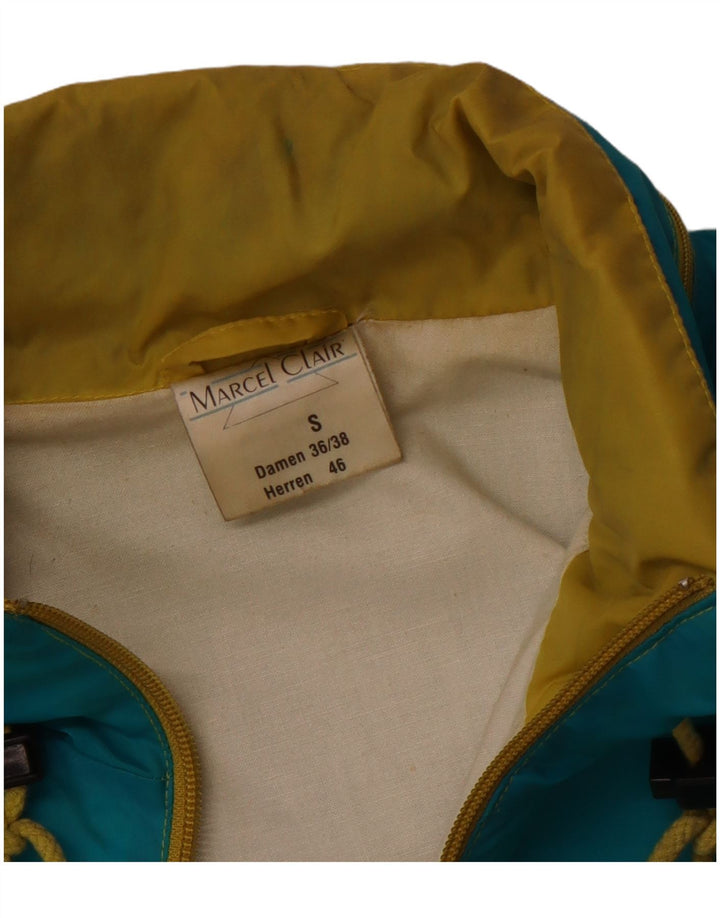 Marcel Clair Mens Unisex Windbreaker Jacket EU 46 Small Blue Polyamide
