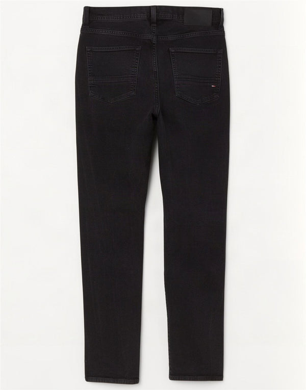 Tommy Hilfiger Mens Denton Straight Jeans W30 L30 Black Cotton