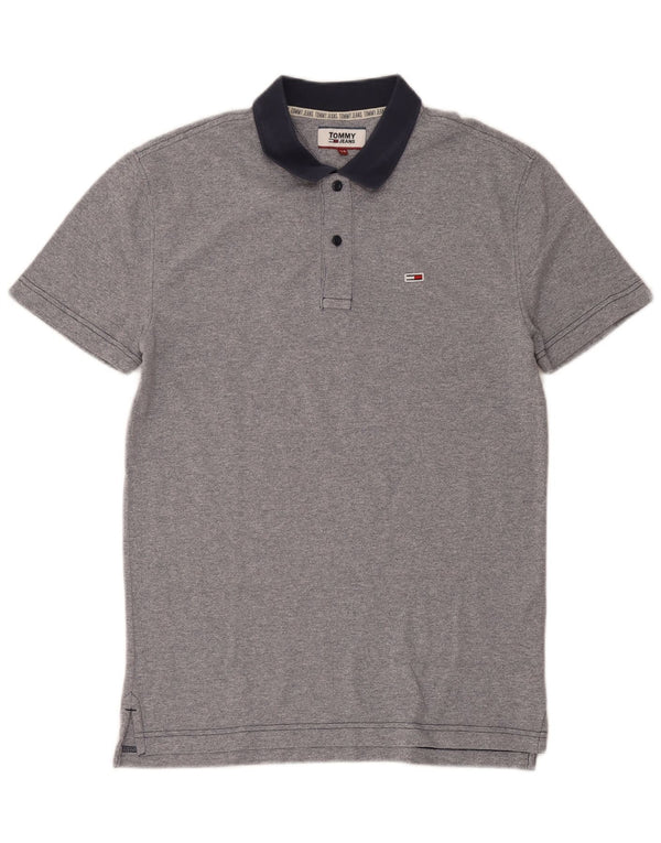 Tommy Hilfiger Mens Polo Shirt XS Grey Colourblock Cotton
