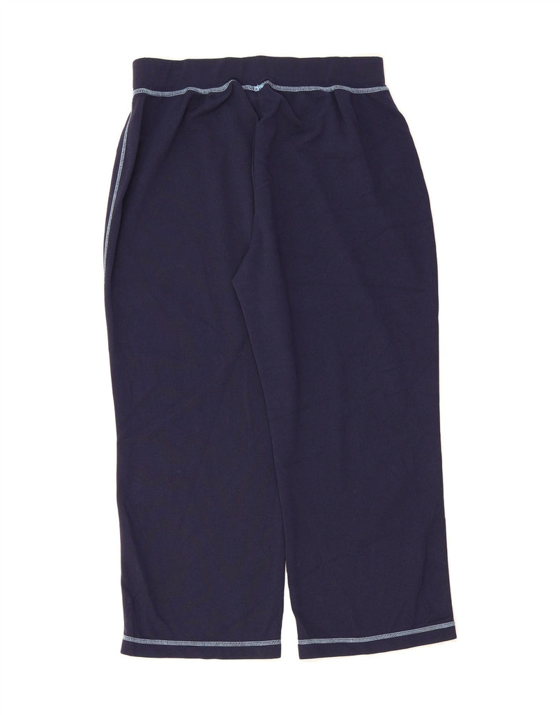 RUSSELL ATHLETIC Womens Dri-Power Tracksuit Trousers UK 14 Large Navy Blue Vintage Russell Athletic and Second-Hand Russell Athletic from Messina Hembry 