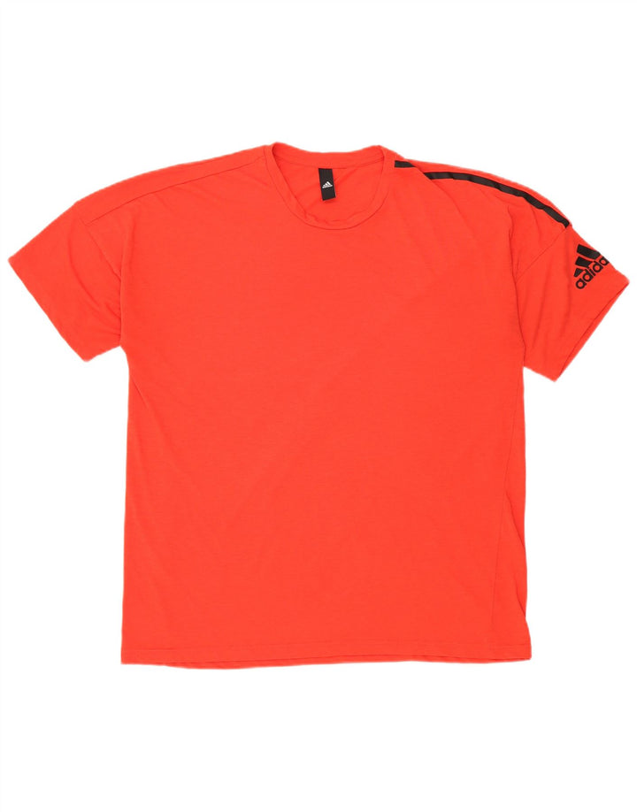 Adidas Mens T-Shirt Top XL Red