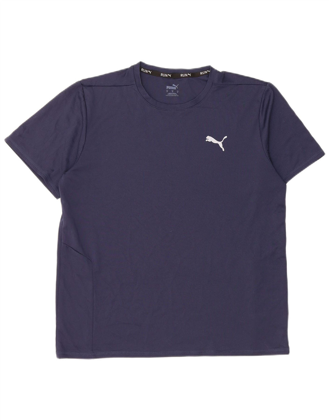 Puma Mens T-Shirt Top Medium Navy Blue