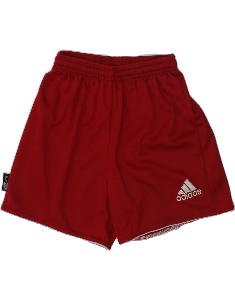 ADIDAS Boys Sport Shorts 4-5 Years 2XS Red Polyester | Vintage Adidas | Thrift | Second-Hand Adidas | Used Clothing | Messina Hembry 