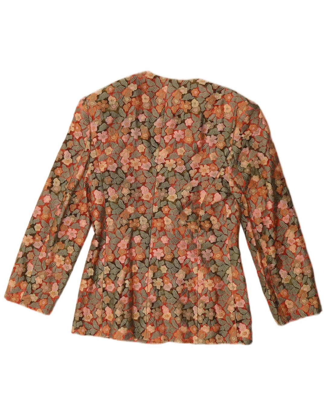 Vintage Womens 5 Button Blazer Jacket IT 42 Medium Multicoloured Floral